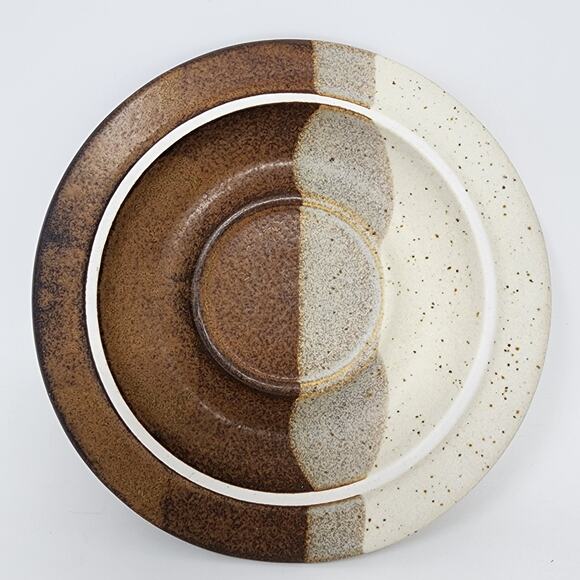 James McBride Saucer Fabrik Agate Pass Stoneware Brown Grey Cream Replacement - Picture 1 of 5